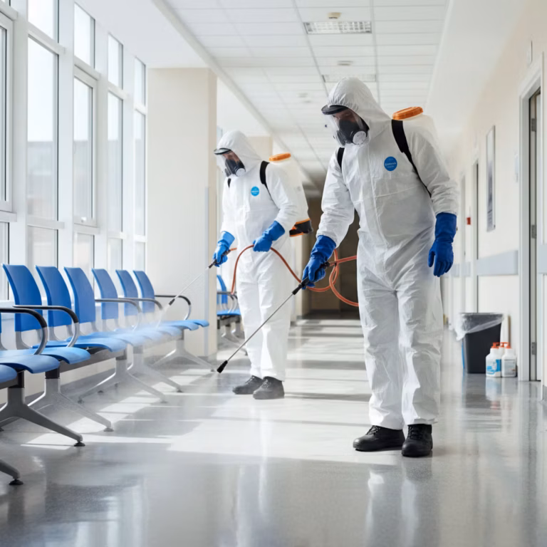 Czyszczenie kostki brukowej na parkingu biurowca — Gliwice