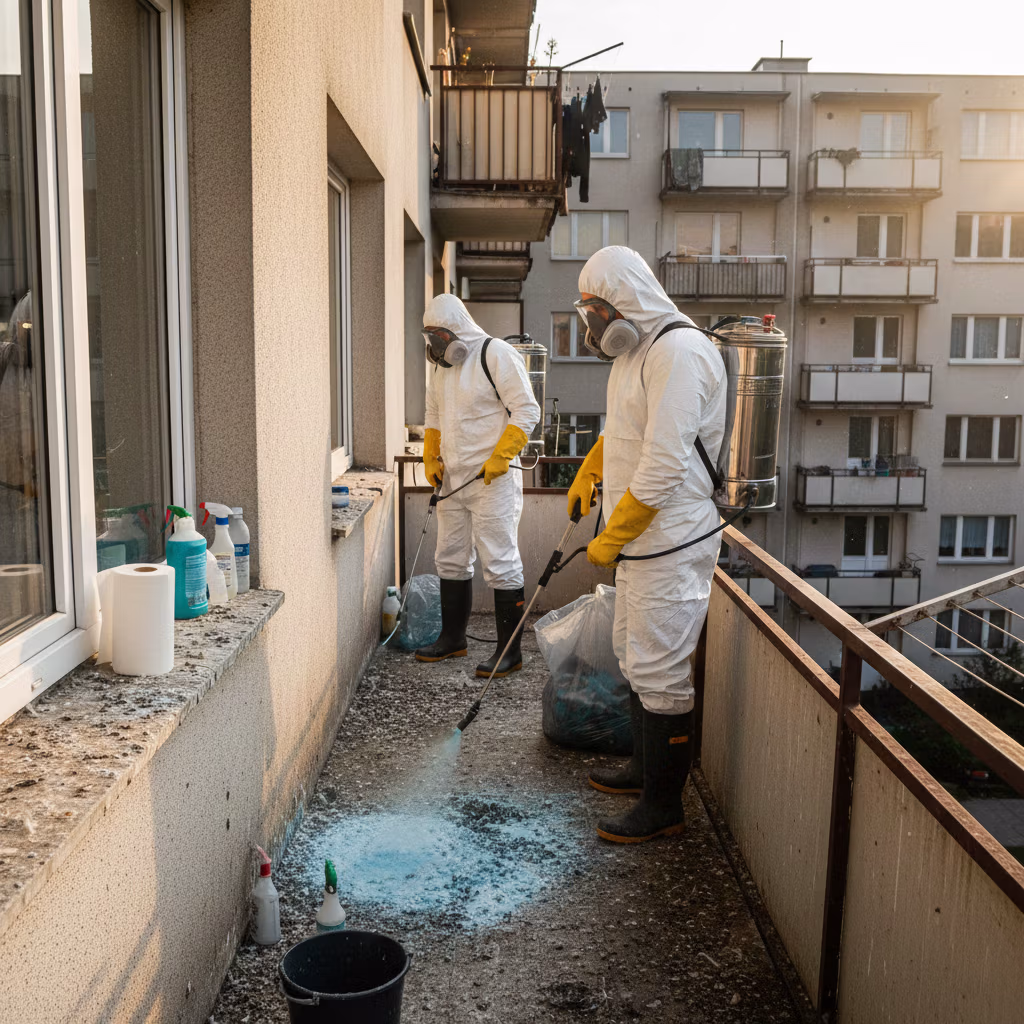 Pracownik Bestclean24 wykonujący czyszczenie profesjonalne w Kaliszu