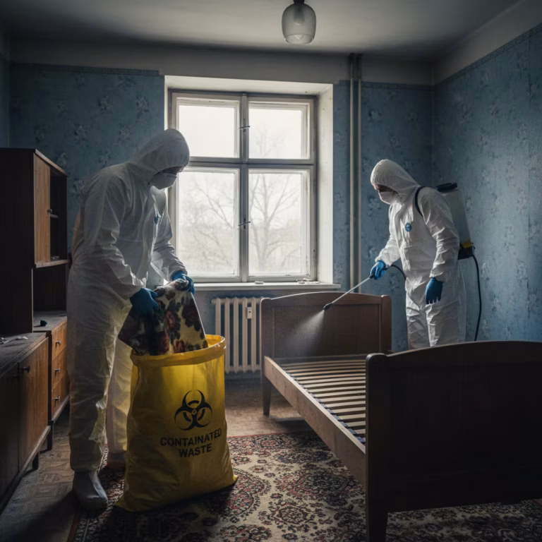 sprzątanie po zmarłych