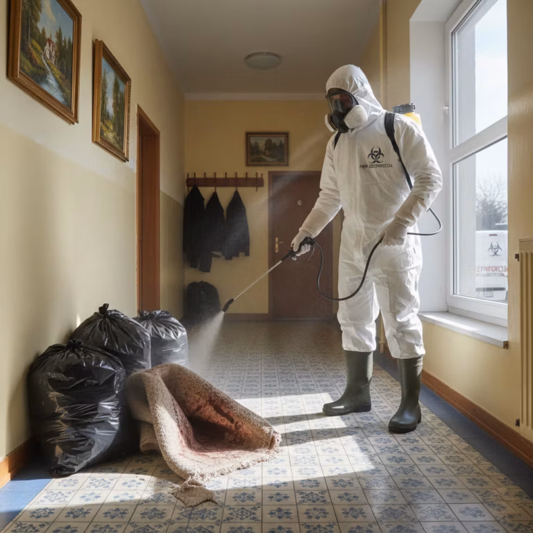 sprzątanie po wandalach