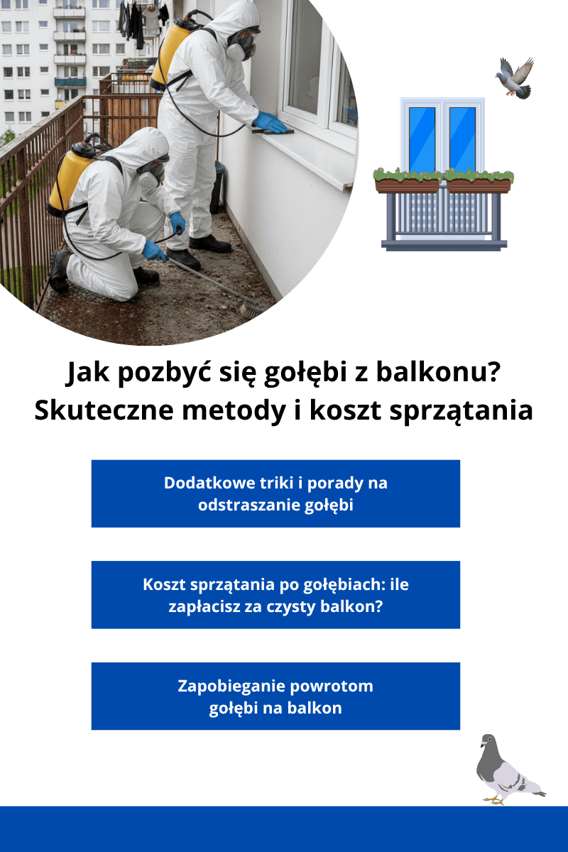Jak pozbyć się gołębi z balkonu?