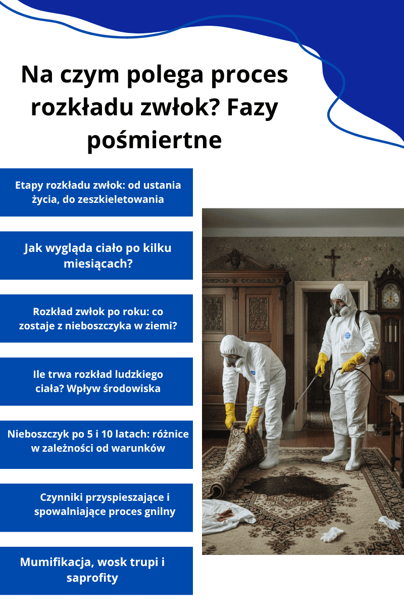 Etapy rozkładu zwłok