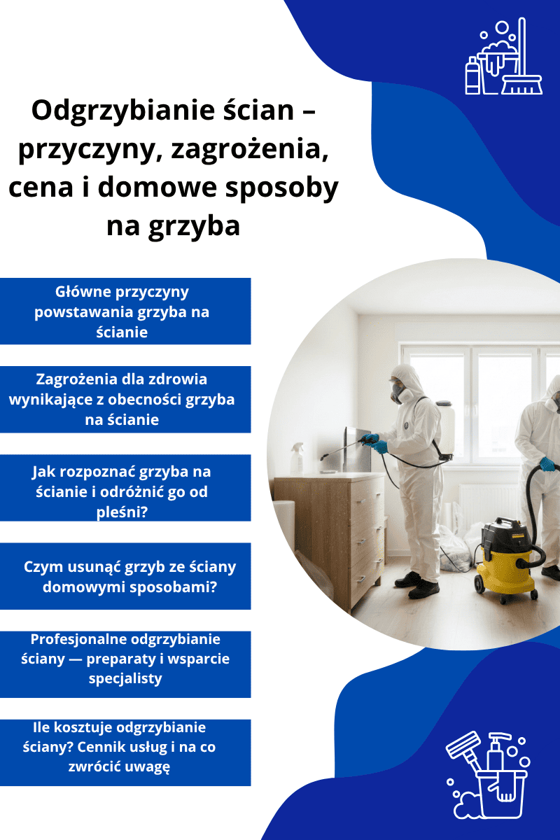 Przyczyny odgrzybiania ścian