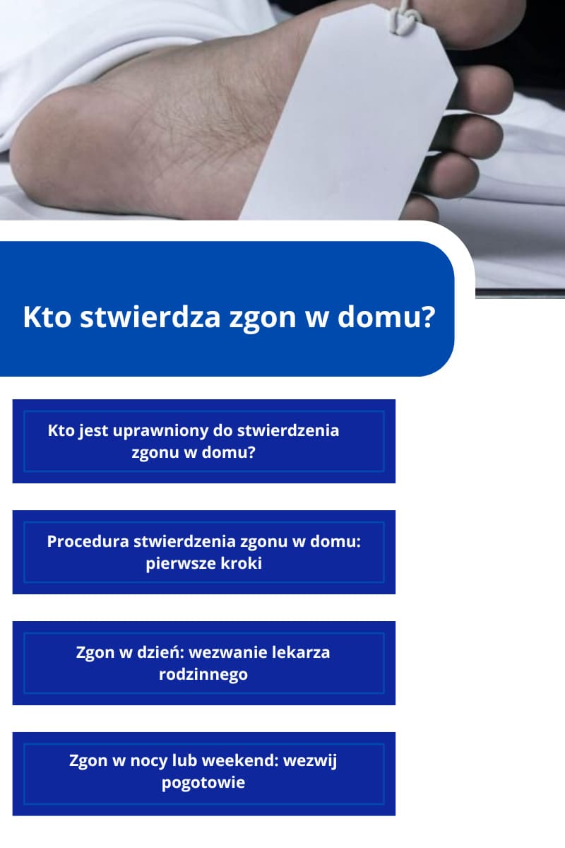 Kto stwierdza zgon w domu?