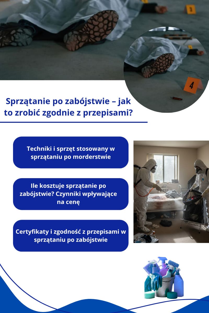 Techniki sprzątania po zabójstwie