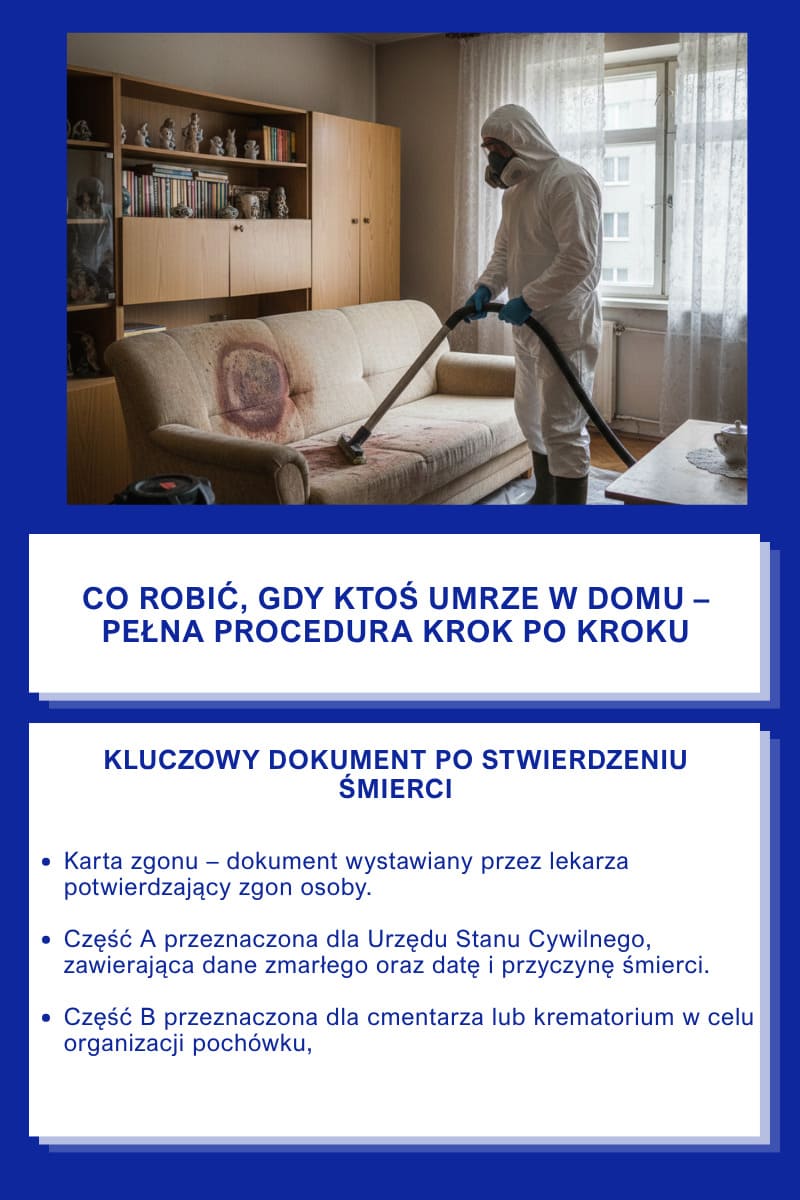 Co robić, gdy ktoś umrze w domu – pełna procedura krok po kroku