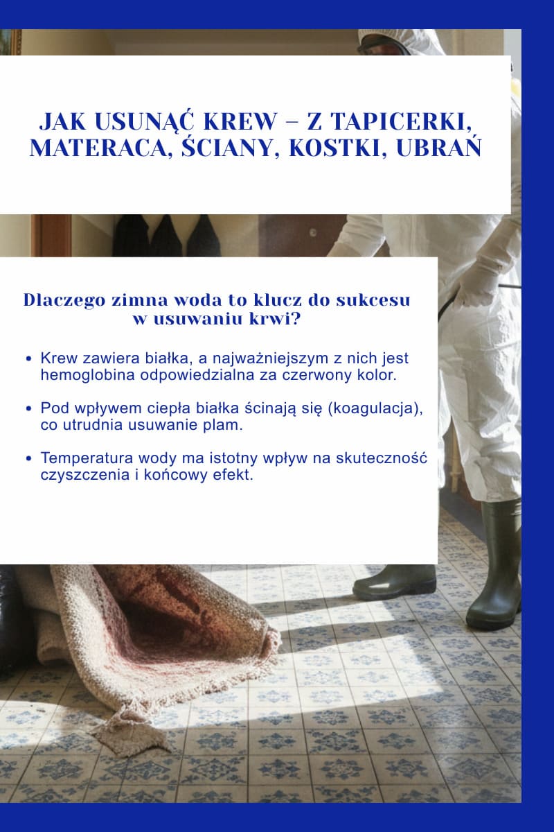 Jak usunąć krew – z tapicerki, materaca, ściany, kostki, ubrań
