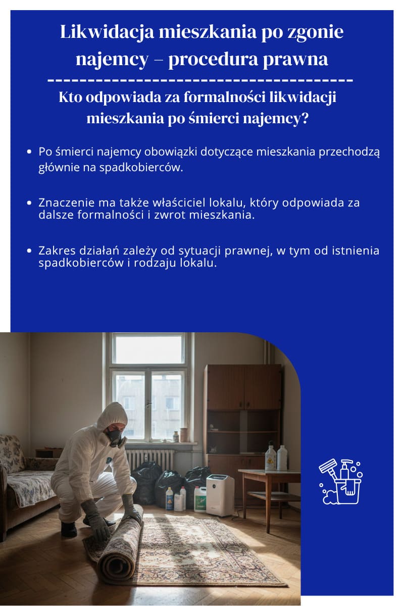 Likwidacja mieszkania po zgonie najemcy – procedura prawna