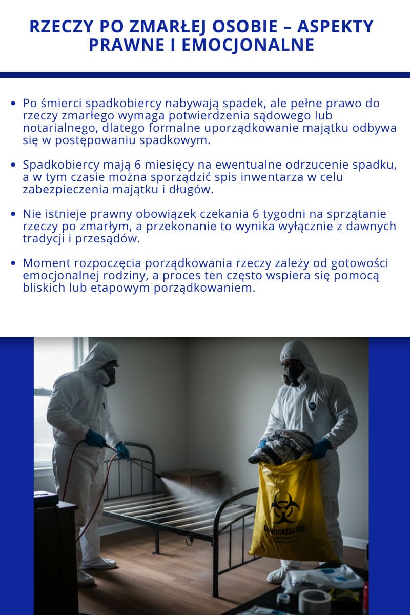 Rzeczy po zmarłej osobie spadek